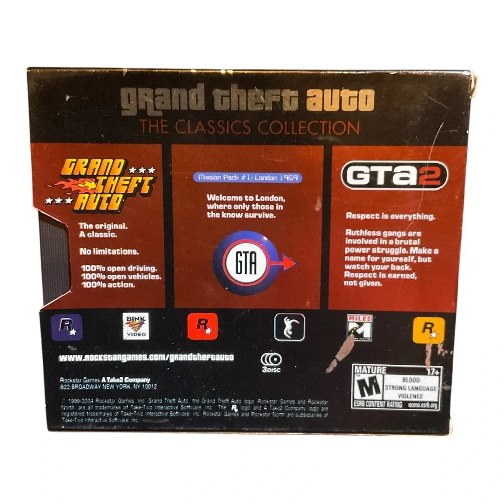 Grand Theft Auto The Classics Collection PC Rockstar Games GTA London GTA2 Boxed